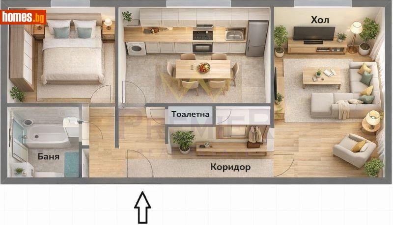Двустаен, 64m² - Жк. Изгрев, Пловдив - Апартамент за продажба - ИМОТИ ПРЕМИЕР - 119260113