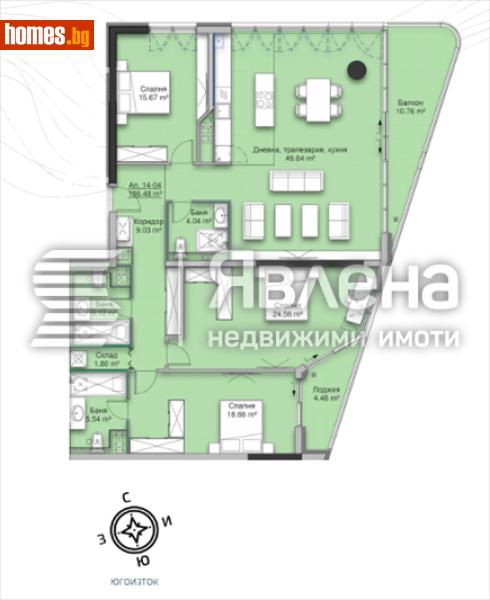 Четиристаен, 228m² - Кв. Кръстова Вада, София - Апартамент за продажба - ЯВЛЕНА - 119268743