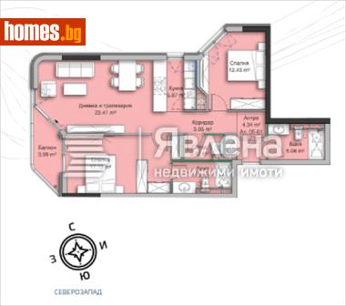Тристаен, 124m² - Апартамент за продажба - 119268745