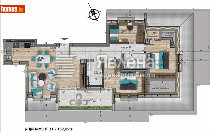 Четиристаен, 132m² - Кв. Витоша, София - Апартамент за продажба - ЯВЛЕНА - 119268754