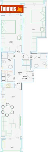 Тристаен, 125m² - Кв. Малинова Долина, София - Апартамент за продажба - МИРЕЛА - 119288302
