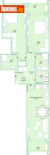 Тристаен, 121m² - Кв. Малинова Долина, София - Апартамент за продажба - МИРЕЛА - 119288306