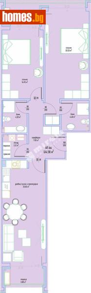 Тристаен, 124m² - Кв. Малинова Долина, София - Апартамент за продажба - МИРЕЛА - 119288309