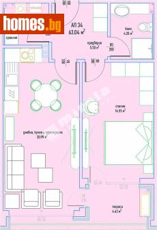 Двустаен, 77m² - Апартамент за продажба - 119288312