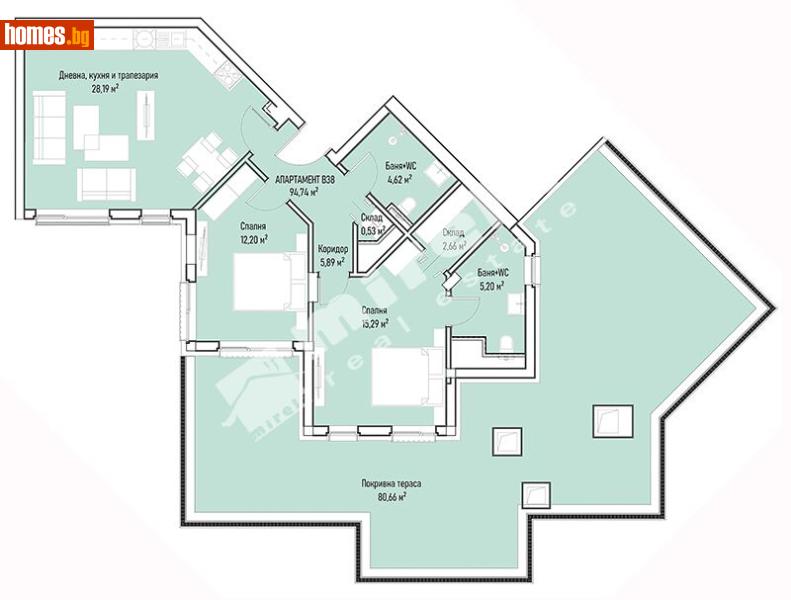 Тристаен, 120m² - Жк. Младост 4, София - Апартамент за продажба - МИРЕЛА - 119288318