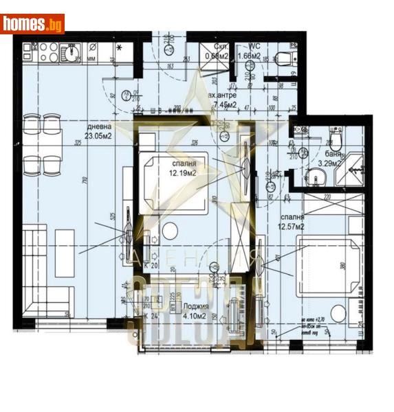 Тристаен, 89m² - Жк. Христо Смирненски, Пловдив - Апартамент за продажба - АГЕНЦИЯ ЗВЕЗДА - 119302318