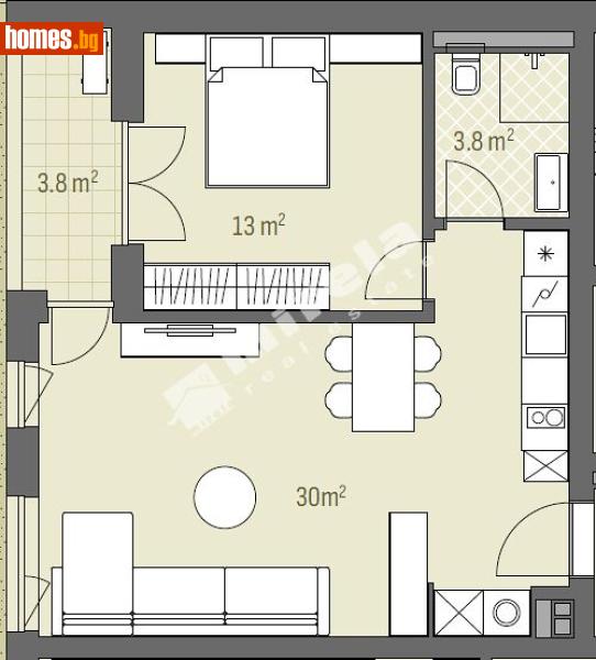 Двустаен, 73m² - Жк. Хаджи Димитър, София - Апартамент за продажба - МИРЕЛА - 119302519