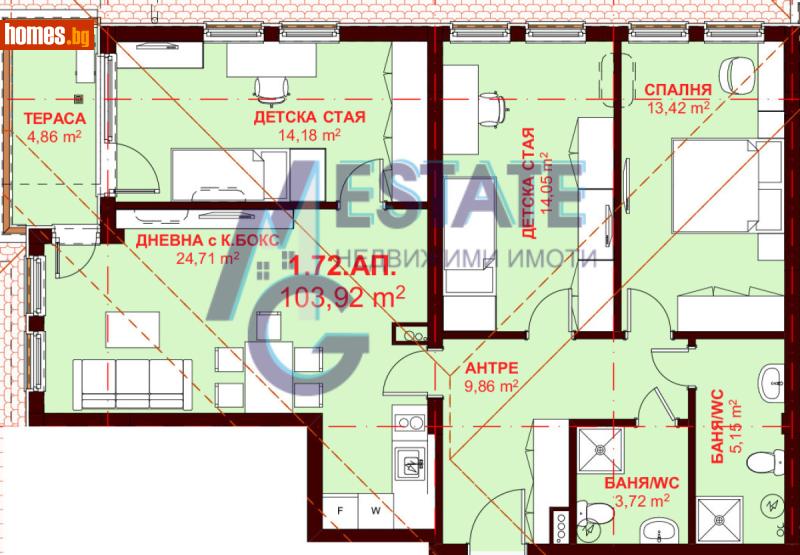 Четиристаен, 132m² - Гр.Свети Влас, Бургас - Апартамент за продажба - ЕМ ДЖИ ЕСТЕЙТ - 119302958