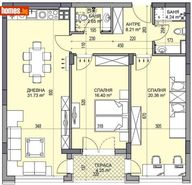 Тристаен, 122m² - Кв. Кършияка, Пловдив - Апартамент за продажба - ТОП ИМОТИ БГ - 119304759