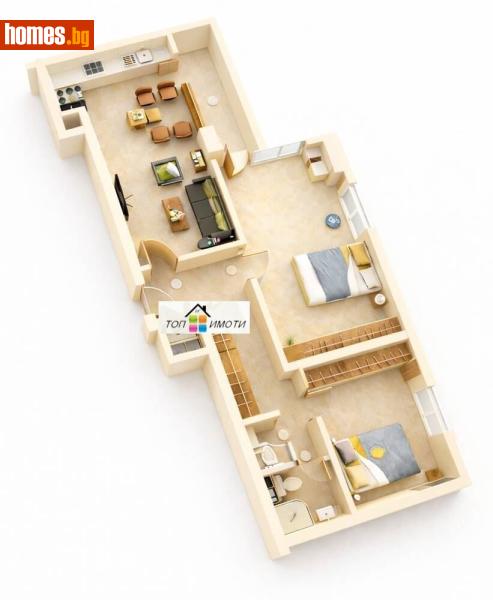 Тристаен, 107m² -  Център, Пловдив - Апартамент за продажба - ТОП ИМОТИ БГ - 119305077