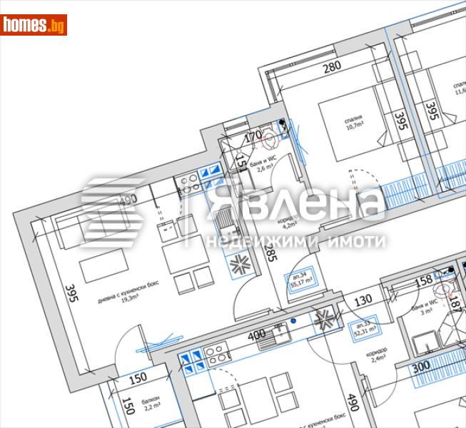 Двустаен, 65m² - Варна, Варна - Апартамент за продажба - ЯВЛЕНА - 119329976