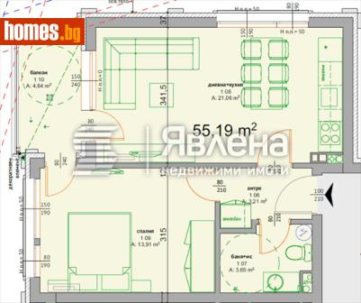 Двустаен, 65m² - Апартамент за продажба - 119330168