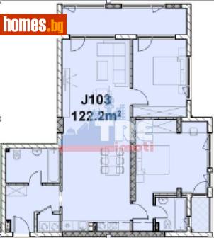 Тристаен, 144m² - Апартамент за продажба - 119333578