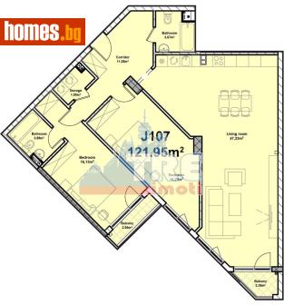 Тристаен, 144m² - Апартамент за продажба - 119333583