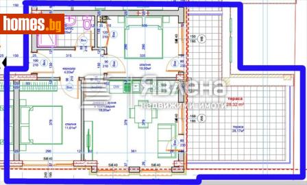 Тристаен, 101m² - Апартамент за продажба - 119349639