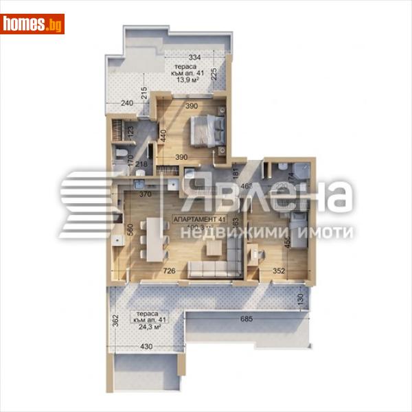 Тристаен, 163m² - Кв. Манастирски Ливади, София - Апартамент за продажба - ЯВЛЕНА - 119365883