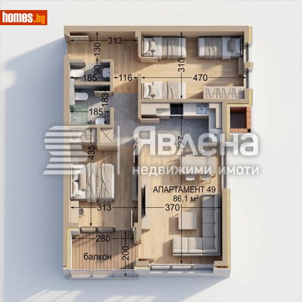 Тристаен, 103m² - Кв. Манастирски Ливади, София - Апартамент за продажба - ЯВЛЕНА - 119365885