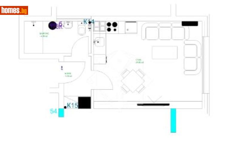 Едностаен, 42m² - Пловдив, Пловдив - Апартамент за продажба - 33 Realty - 119383056