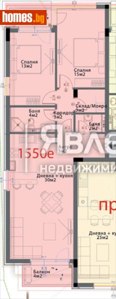 Тристаен, 118m² - Кв. Модерно Предградие, София - Апартамент за продажба - ЯВЛЕНА - 119383511