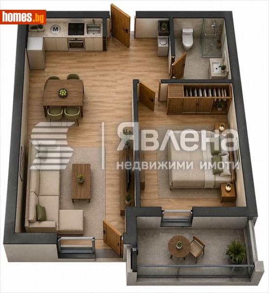 Двустаен, 67m² - Кв. Модерно Предградие, София - Апартамент за продажба - ЯВЛЕНА - 119383521