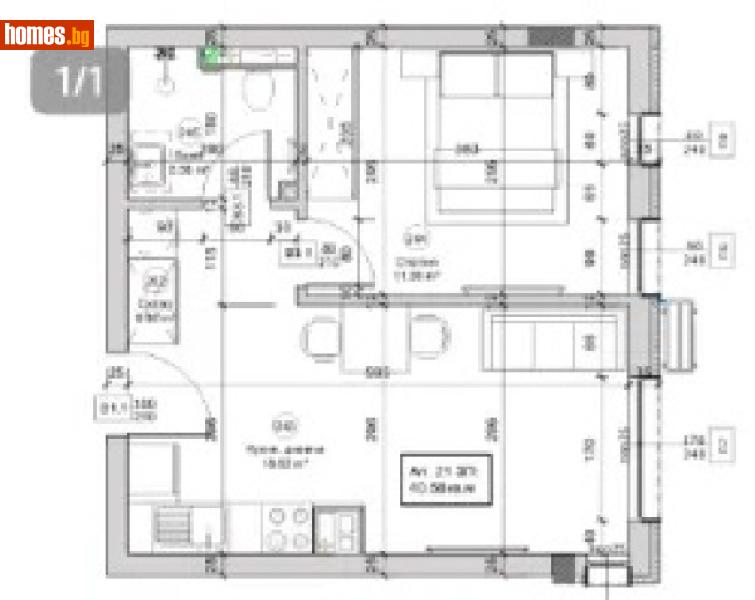 Двустаен, 47m² - Жк. Овча Купел, София - Апартамент за продажба - Уни Комерс ООД - 119401869