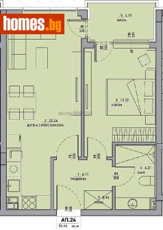 Двустаен, 63m² - Апартамент за продажба - 119402702