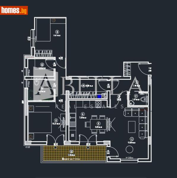 Тристаен, 113m² - Жк. Овча Купел, София - Апартамент за продажба - Абела - 119488961