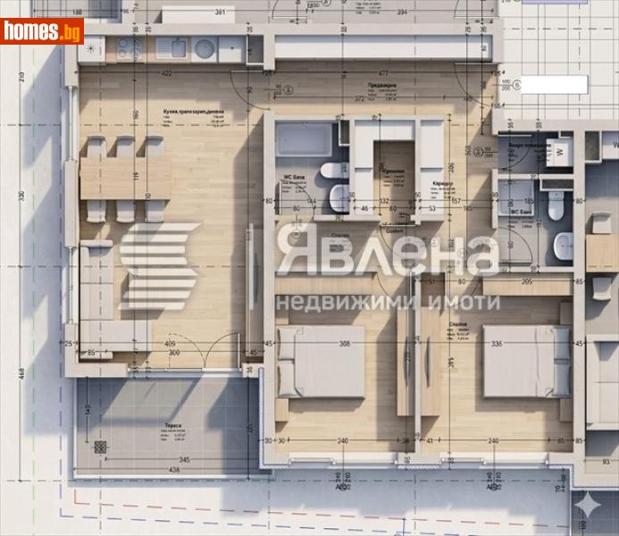 Тристаен, 120m² - Жк. Младост 2, София - Апартамент за продажба - ЯВЛЕНА - 119499785