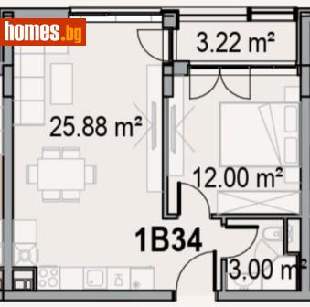 Двустаен, 63m² - Апартамент за продажба - 119563618