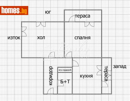 Двустаен, 59m² - Апартамент за продажба - 119566172