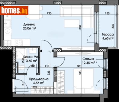 Двустаен, 72m² - Апартамент за продажба - 119600643