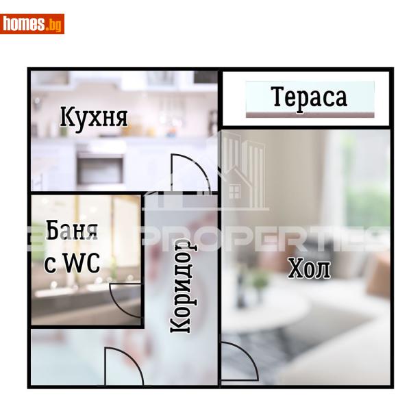 Едностаен, 50m² - Жк. Обеля 2, София - Апартамент за продажба - BasProperties - 119617839