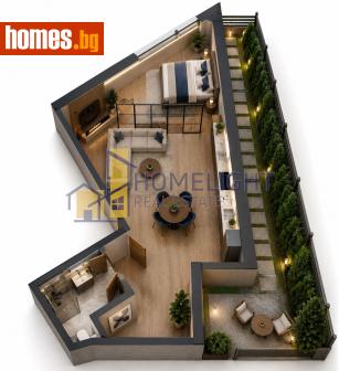 Двустаен, 57m² - Апартамент за продажба - 119617915