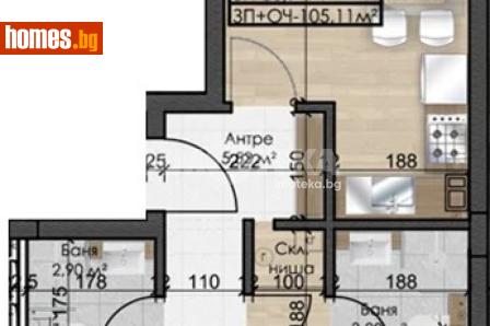 Тристаен, 105m² - Апартамент за продажба - 119620062