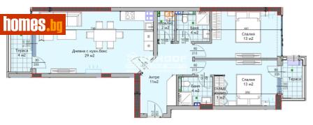 Тристаен, 116m² - Апартамент за продажба - 119642632
