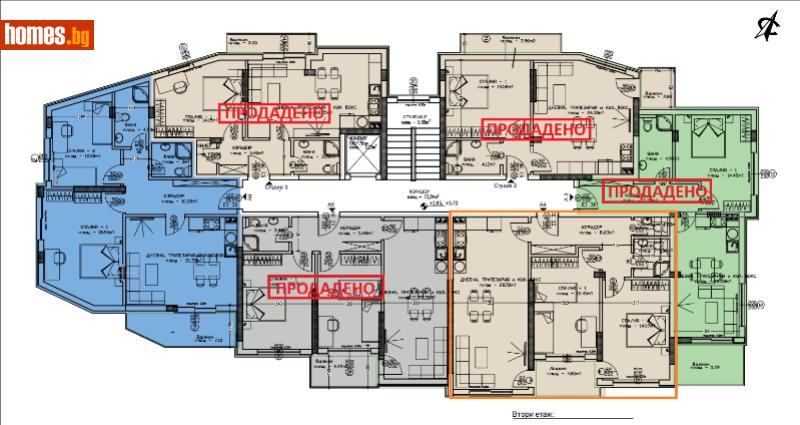 Тристаен, 102m² -  Куба, Хасково - Апартамент за продажба - Имоти Мира - 119642981