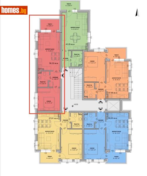 Двустаен, 56m² - С.Равда, Несебър - Апартамент за продажба - КОНСУЛТ ИМОТИ СС - 119650478