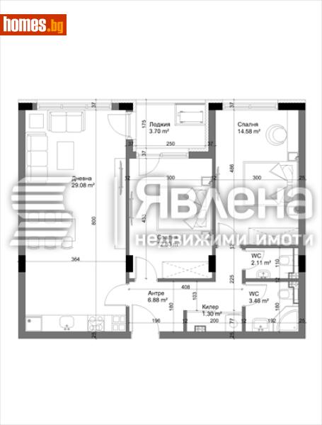 Тристаен, 95m² - Кв. Аспарухово, Варна - Апартамент за продажба - ЯВЛЕНА - 119655361
