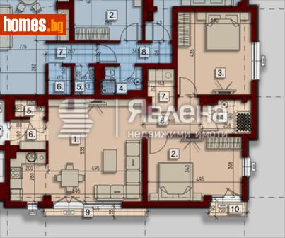 Тристаен, 116m² - Апартамент за продажба - 119667088