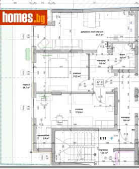 Тристаен, 131m² - Апартамент за продажба - 119702183