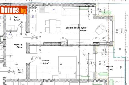 Двустаен, 77m² - Апартамент за продажба - 119702184