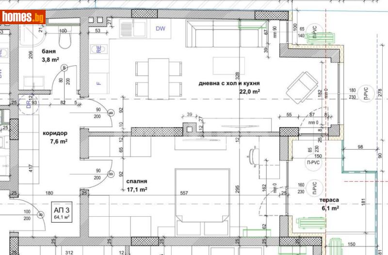 Двустаен, 77m² - Жк. Банишора, София - Апартамент за продажба - ИМОТЕКА АД - 119702184