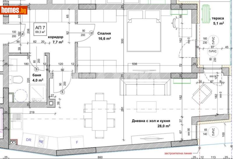 Двустаен, 83m² - Жк. Банишора, София - Апартамент за продажба - ИМОТЕКА АД - 119702185