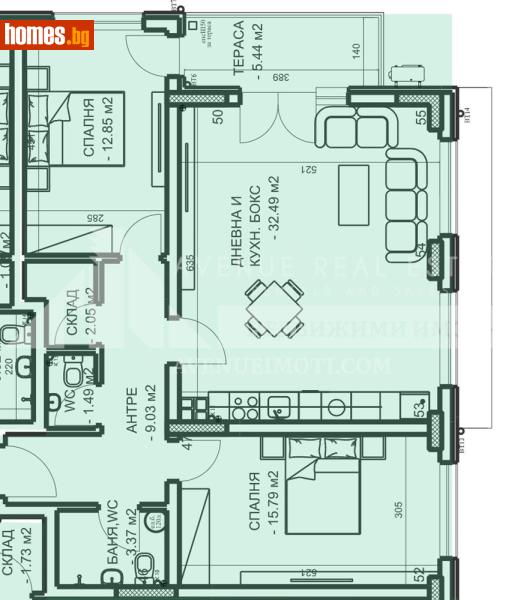 Тристаен, 109m² - Жк. Младежки хълм, Пловдив - Апартамент за продажба - Avenue Real Estate - 119727409