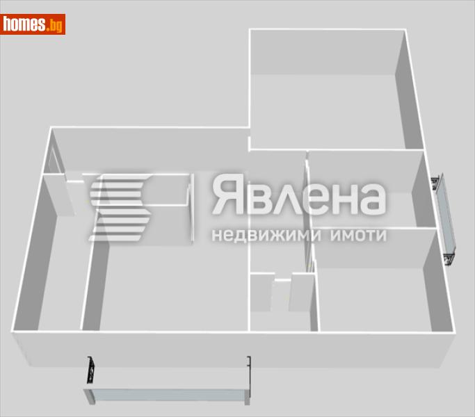 Тристаен, 89m² - Жк. Обеля 1, София - Апартамент за продажба - ЯВЛЕНА - 119740307