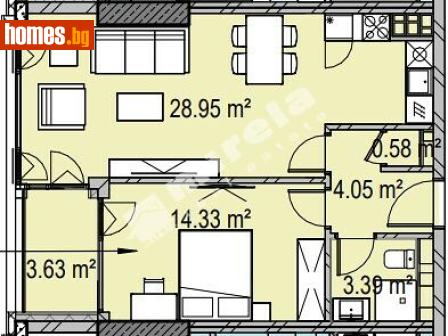 Двустаен, 80m² - Апартамент за продажба - 119752101