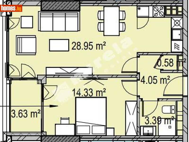 Двустаен, 80m² - София, София - град - Апартамент за продажба - МИРЕЛА - 119752101