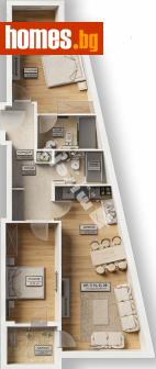 Тристаен, 107m² - Апартамент за продажба - 119752109