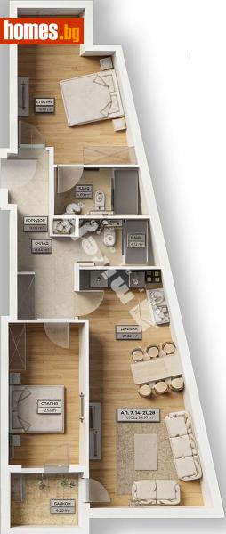 Тристаен, 107m² - Жк. Овча Купел 1, София - Апартамент за продажба - МИРЕЛА - 119752109