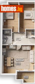 Тристаен, 102m² - Апартамент за продажба - 119752135